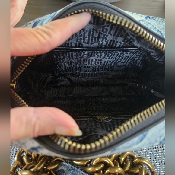 Kurt Geiger Denim Kensington Camera Bag NWOT - Picture 4 of 8
